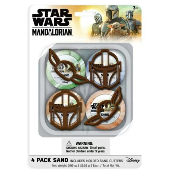 Star Wars Mandalorian Sand Cutter Set - 4 Pack for Creative Play - Picture 1 of 2